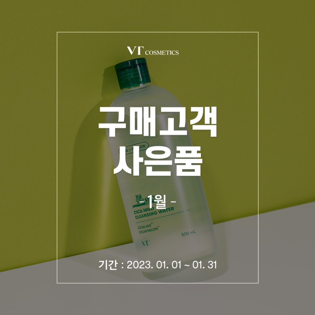 브이티코스메틱,화장품,브이티코스메틱,23년 1월 구매금액별 사은품,자체브랜드